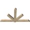 Ekena Millwork Kennewick Rough Sawn Timber Gable Bracket, Douglas Fir, 84"W x 49"H x 4"D x 6"F, 14/12 Pitch GBW084X49X0406KEN00RDF - alternate 5